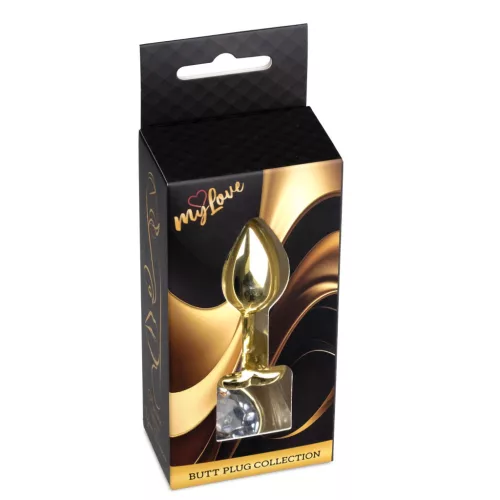 MyLove Toys Anál plug Golyós, elegáns, 7 cm arany színű