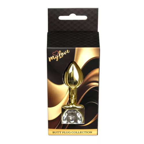 MyLove Toys Anál plug Golyós, elegáns, 7 cm arany színű