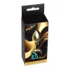 MyLove Toys Anál plug Exkluzív fém, díszes arany-zöld 7 cm 2,7 cm