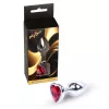 MyLove Toys Anál plug Ékszeres, rozsdamentes acél 7 cm piros