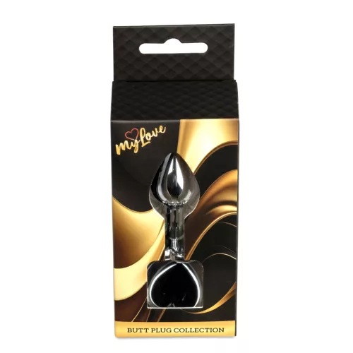 MyLove Toys Anál plug Gördülő, anatómiás 7 cm fekete