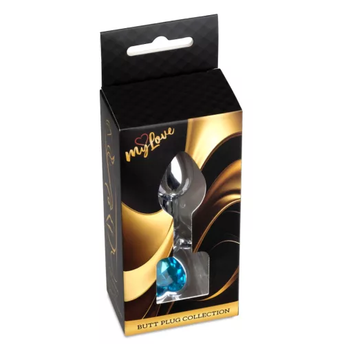 MyLove Toys Anál plug fém hűthető melegíthető 7 cm világoskék