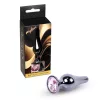 MyLove Toys Anál plug Exkluzív fém gyönggyel 9,5 cm ezüst színű