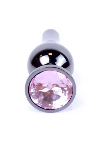 MyLove Toys Anál plug Exkluzív fém gyönggyel 9,5 cm ezüst színű