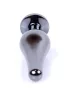 Anal plug Anatómiás, hűthető 9,5 cm piros ezüst