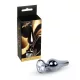 MyLove Toys Anál plug Anatómiás, ékszeres 9,5 cm ezüstszínű