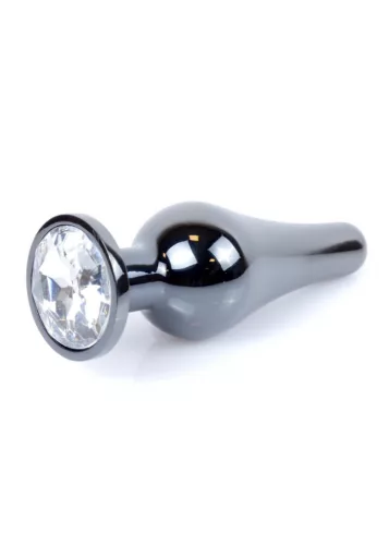 MyLove Toys Anál plug Anatómiás, ékszeres 9,5 cm ezüstszínű