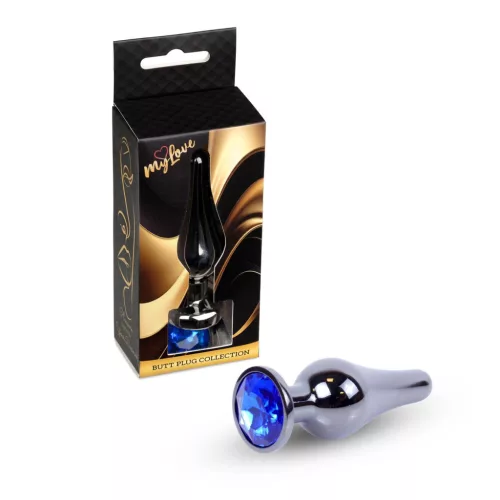 Mylove Toys Anál plug Fém, hűthető, 9,5 cm Sötétkék