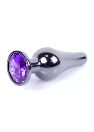 Anal plug Anatómiás formájú, két hőmérsékletű, 9,5 cm lila színű