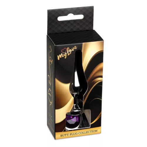 MyLove Toys Anál plug Kettős hűthető, melegíthető 9,5 cm lila