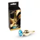 MyLove Toys Anál plug fém hűthető-melegíthető 9,5 cm világoskék