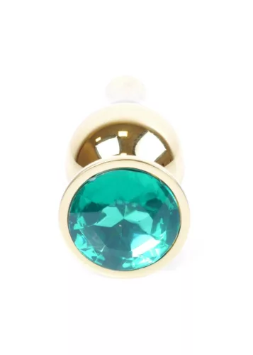 Anal plug Fém, hűthető, anatómiás 9,5 cm zöld