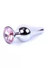 MyLove Toys Anál plug Fém, hűthető, elegáns 9,5 cm ezüst rosa