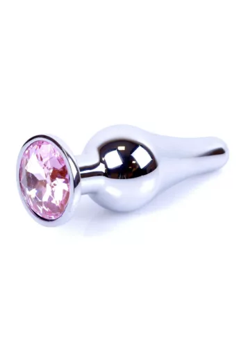 MyLove Toys Anál plug Fém, hűthető, elegáns 9,5 cm ezüst rosa