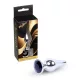 MyLove Toys Anál plug Fém, hűthető, anatómiai 9,5 cm fekete