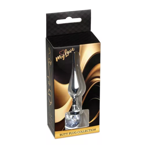 Mylove Toys Análplug Elegáns ékszer, hűthető-fűthető 9,5 cm ezüst