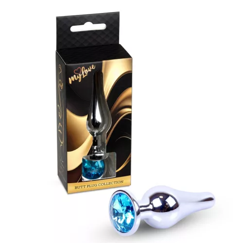 Mylove Toys Análplug Fém hűthető melegíthető 9,5 cm világoskék