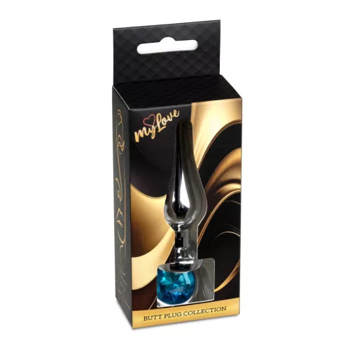 Mylove Toys Análplug Fém hűthető melegíthető 9,5 cm világoskék