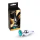 MyLove Toys Anál plug fém, ékszeres hűthető 9,5 cm zöld