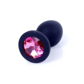   Anál plug Szilikon sima felületű, csiszolt gyémánt 7 cm rózsaszín