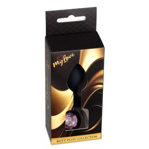 Mylove Toys Anál plug Szilikon, sima felület 7 cm fekete