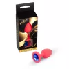 Mylove Toys Anál plug Szilikon, díszített 8 cm piros közepes