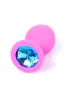 Mylove Toys Anál plug Szilikon, ékszeres 8 cm rózsaszín közepes