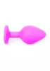 Mylove Toys Anál plug Szilikon, ékszeres 8 cm rózsaszín közepes