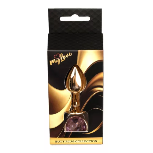 Mylove Toys Anál plug Fém hűthető melegíthető 7 cm piros arany