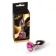 Mylove Toys Anál plug Hűthető, Melegíthető 7 cm rózsaszín arany piros kristály