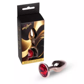   Mylove Toys Anál plug Fém, hűthető, kényelmes 7 cm piros arany