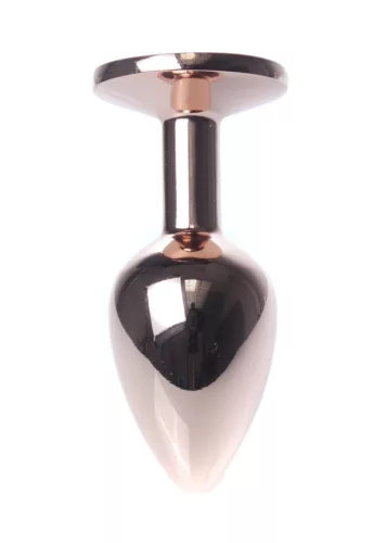 Anal plug Fém, hűthető, 7 cm világoskék arany red