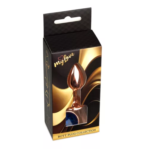 Mylove Toys Anál plug fém ékszer, hűthető 7 cm sötétkék