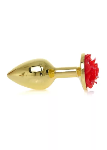Anál plug Fém, hűthető, melegíthető 7 cm piros