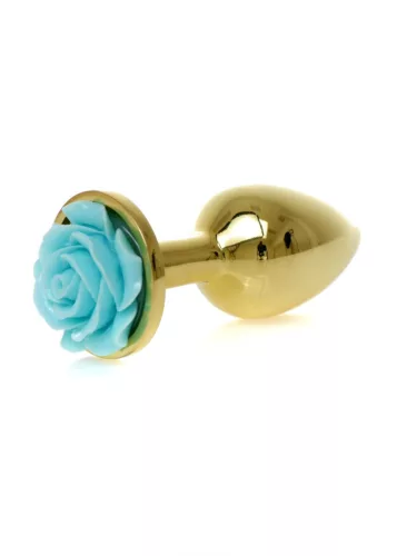 Anál plug Fém anyag, hűthető, melegíthető 7 cm világoskék
