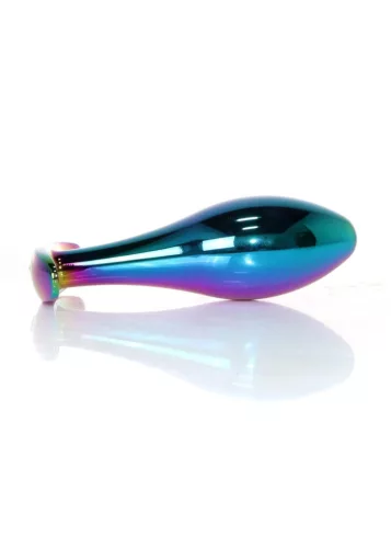 Plug-Jewellery Anál plug Fém, hűthető, dekoratív 10,5 cm átlátszó