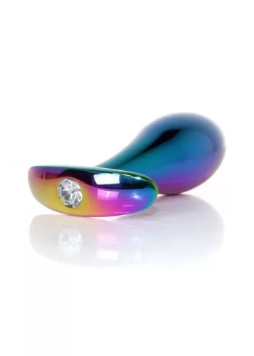 Plug-Jewellery Anál plug Fém, hűthető, dekoratív 10,5 cm átlátszó