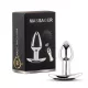Metal Butt Plug S fém anális dildó távirányítóval USB töltéssel