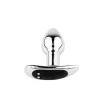 Metal Butt Plug S fém anális dildó távirányítóval USB töltéssel
