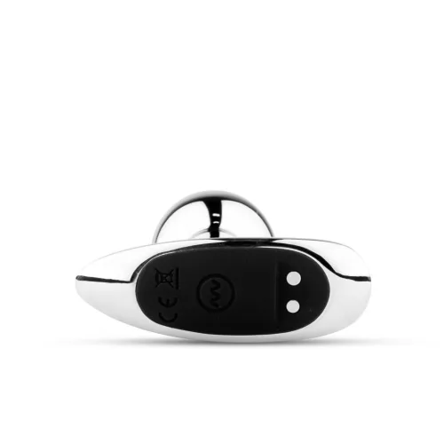 Metal Butt Plug S fém anális dildó távirányítóval USB töltéssel
