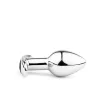 Metal Butt Plug M fém dildó USB távirányítóval