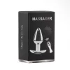 Metal Butt Plug M fém dildó USB távirányítóval