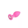 Anál plug szett anatómiai design, rózsaszín pink 9,3 cm 8 cm 7 cm rózsaszín kristály