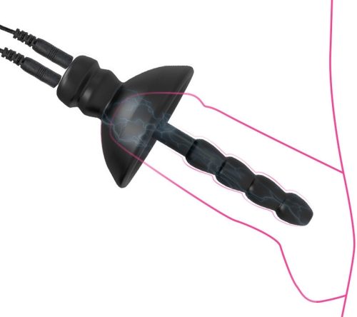 Shock Pen M – elektrosokkos pénisz plug, 6 cm hosszú