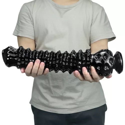 Magic Tower Large – prémium PVC popódugó fekete színben