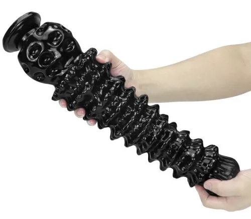 Magic Tower Large – prémium PVC popódugó fekete színben