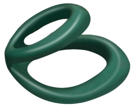 Double Cockring Uplift – zöld dupla péniszgyűrű 40mm