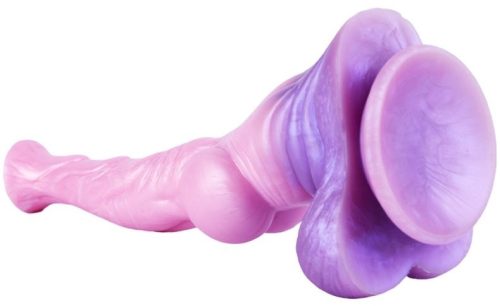 Pinky Stallion – prémium dildó, 23 x 6 cm rózsaszín-lila