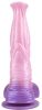 Pinky Jump – prémium szilikon dildo 19x4,5 cm rózsaszín-lila
