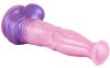 Pinky Jump – prémium szilikon dildo 19x4,5 cm rózsaszín-lila